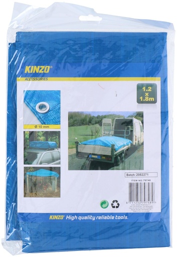 [871125279748] KINZO Tarpaulin 1.2x1.8 Meter