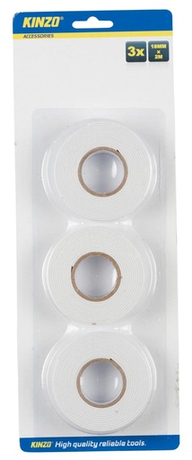 [871125249347] KINZO Double-sided Tape 18mm x 1.6mm x 2m