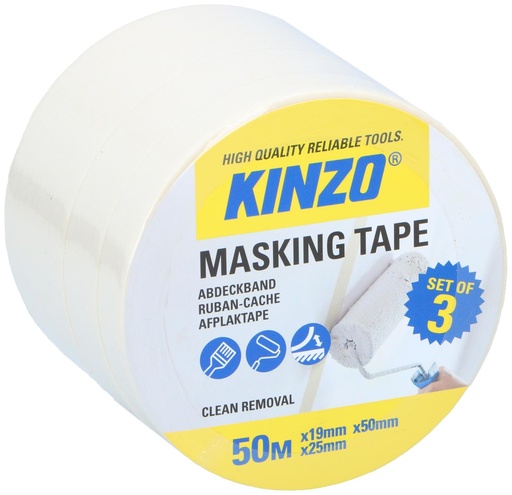 [871125218605] KINZO Masking Tape 1.9/2.5/5.0x50m