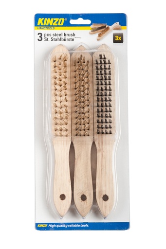 [871125229632] KINZO Steel Brush Hand Tool