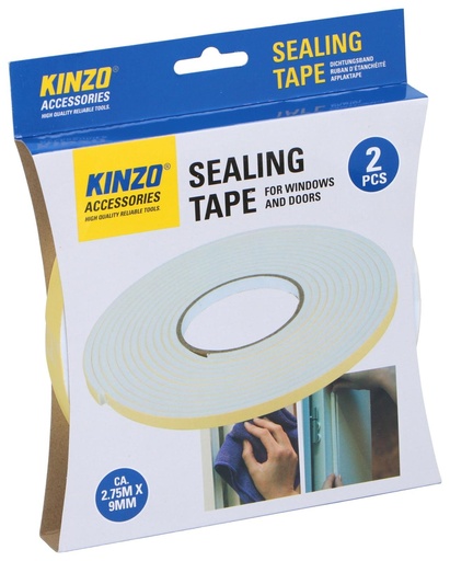 [871125279358] KINZO Sealing Tape 2.75m x 9mm White