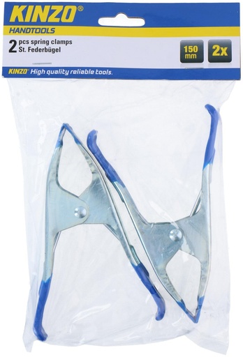 [871125271863] KINZO Spring Clamps 150mm for Hand Tools