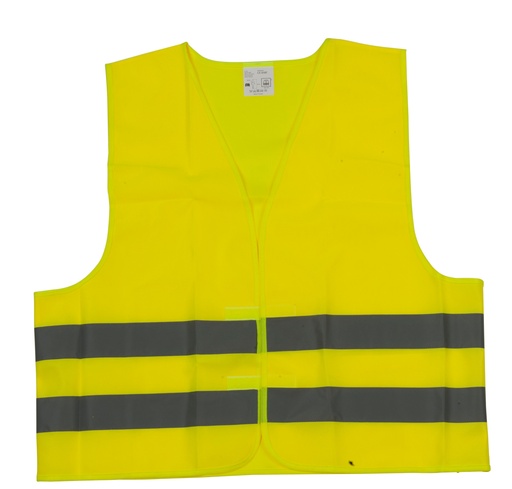 [871125200816] LIFETIME Safety Vest Yellow With Reflective Stripes