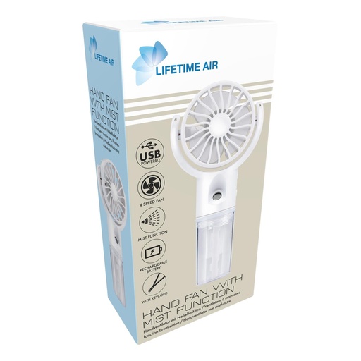 [871125243639] LIFETIME Portable Mini Fan With Humidifier USB