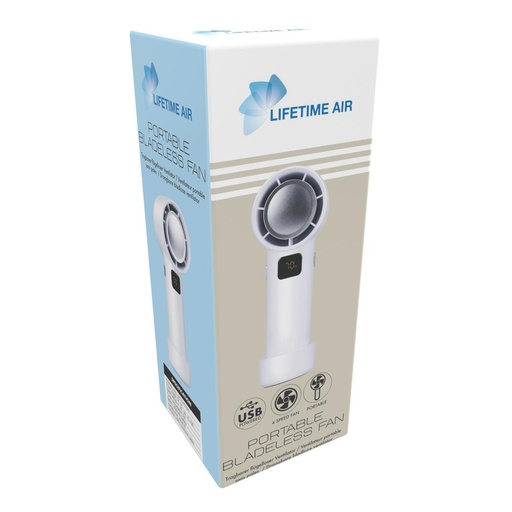 [871125233246] LIFETIME Portable Bladeless USB Fan