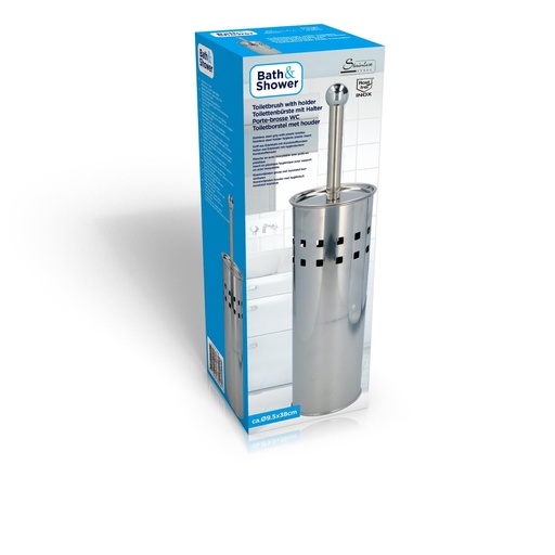 [871125278246] LIFETIME Toilet Brush with Holder 38cm