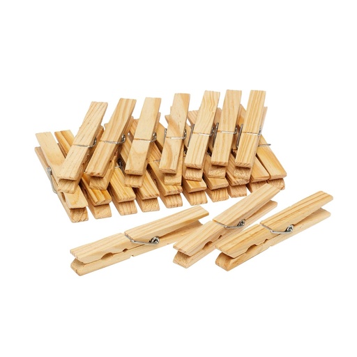 [871125282353] LIFETIME Large Clothes Pegs 9.5x1.5x1.2cm