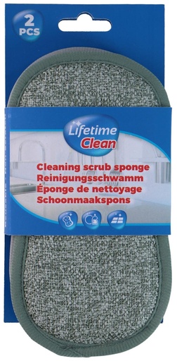 [871125257305] LIFETIME Cleaning Scrub Sponge 16.5x8.5cm
