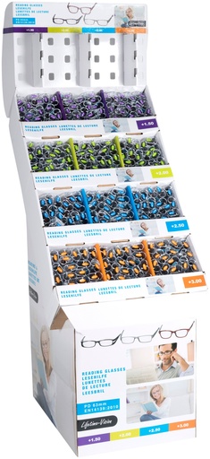 [871125207190] LIFETIME Display of Reading Glasses Various Designs and Colors 288pcs