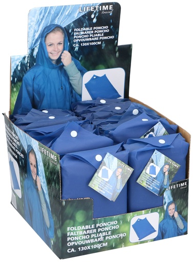 [871125280170] LIFETIME Foldable Poncho 130x100cm