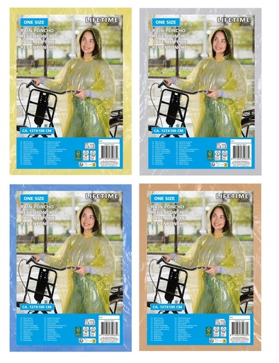 [871125235033] LIFETIME Poncho 127x101cm