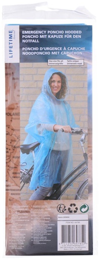 [871125264785] LIFETIME Poncho 125x100cm with Hood