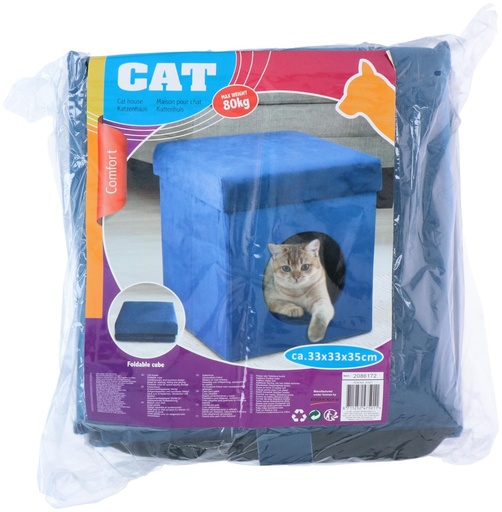 [871125247501] PET COMFORT Cat House Cube 34x34x36cm