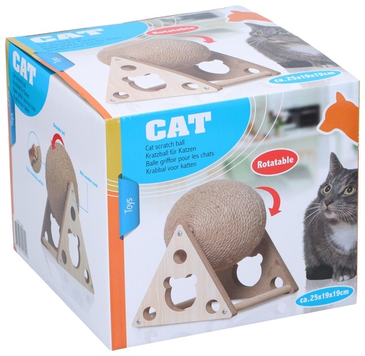 [871125255699] PET TOYS Cat Scratch Ball 25x19x19cm