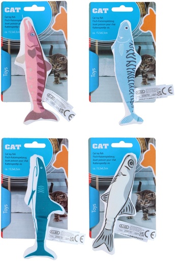 [871125249873] PET TOYS Cat Toy Fish 15.5cm