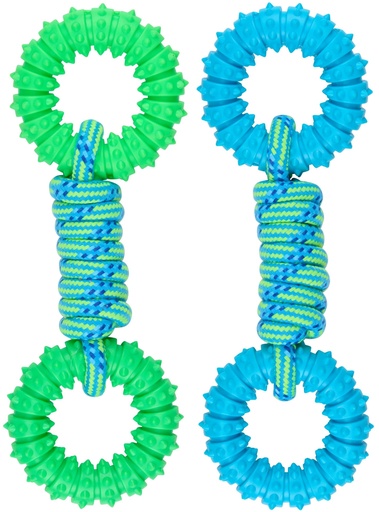 [871125242481] PET TOYS Dog Toy Rope With Rings