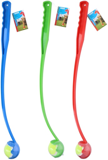 [871125233660] PET TOYS Dog Ball Thrower Flexible Ball Launcher Assorted Colours