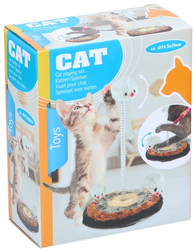 [871125215971] PET TOYS Cat Toy Playing Set Ø14.5cm H26cm