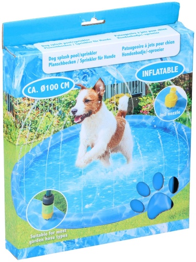 [871125247520] PET TOYS Dog Splash Pool and Sprinkler 100cm