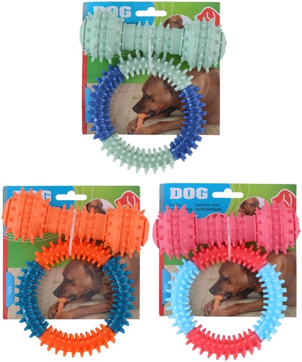 [871125223381] PET TOYS Dog Toy Bone And Ring