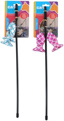 [871125218071] PET TOYS Cat Teaser Toy 47cm with Fish