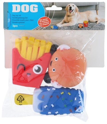 [871125223940] PET TOYS Dog Toy Food Shapes