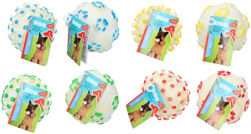 [871125298357] PET TOYS Dog Toy Ball Squeaker 9cm