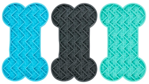 [871125233702] PET TOYS Lick Mat Bone Shape 22x13cm