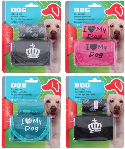 [871125205392] PET TREATMENT Dog Poop Bags with Holder 16x20cm