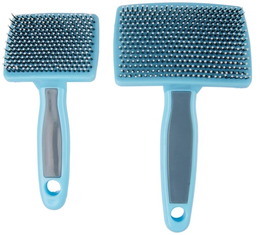 [871125242544] PET TREATMENT Dog Brush Blue and Pink
