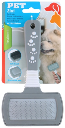 [871125234644] PET TREATMENT Dog Brush 2in1