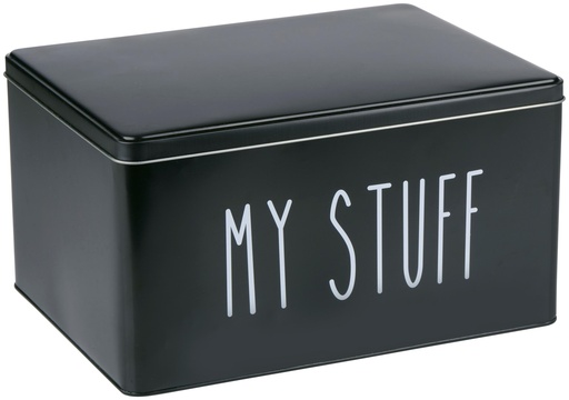 [871125244477] PET TREATMENT Black Metal Storage Box