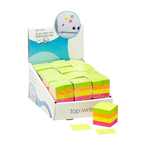 [871125298853] TOPWRITE Sticky Notes Mini 4x4cm 400 Sheets