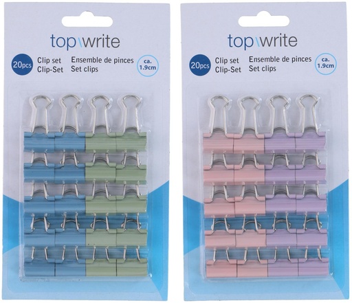 [871125255921] TOPWRITE Large Clip Set 1.9cm