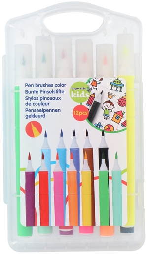 [871125217225] TOPWRITE Felt Tip Pens With Grip Thick Point