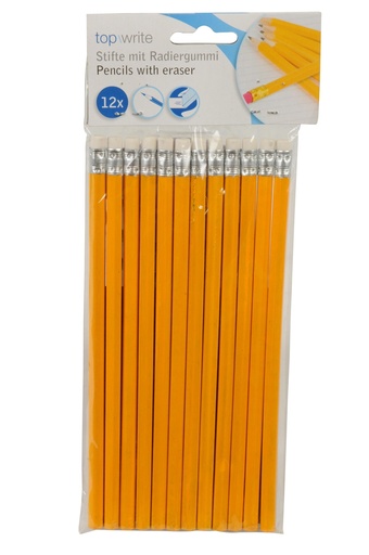 [871125250882] TOPWRITE HB Pencil With Eraser