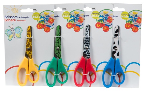 [871125231985] TOPWRITE Children’s Scissors Animal Print 13cm