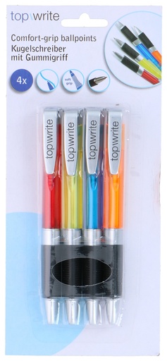 [871125279885] TOPWRITE Ballpoint Pen Comfort Grip Blue