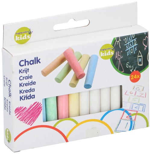 [871125252130] TOPWRITE Blackboard Chalk 8x1x1cm