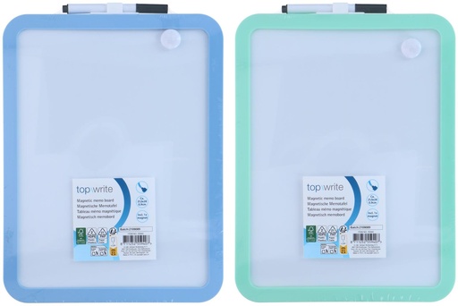 [871125255940] TOPWRITE Magnetic Memo Board 21.5x28cm with Pen