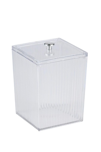 [871125230433] TOUCH OF BEAUTY Cosmetic Organizer Transparent 8.2x8.2x11.7cm