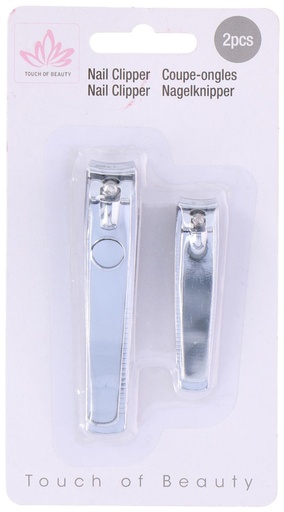 [871125254296] TOUCH OF BEAUTY Nail Clipper 8.2cm and 5.8cm
