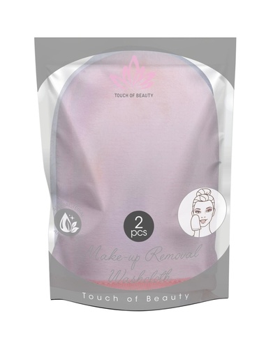 [871125223509] TOUCH OF BEAUTY Make-up Removal Washcloth 16.2x10cm