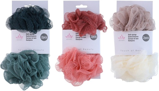 [871125200001] TOUCH OF BEAUTY Bath Sponge Ø16cm 50gr