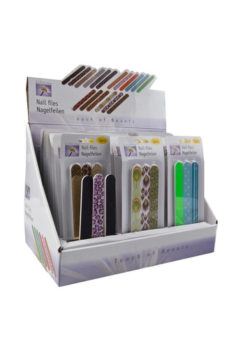 [871125248976] TOUCH OF BEAUTY Nail File 17.8cm Mixed Designs