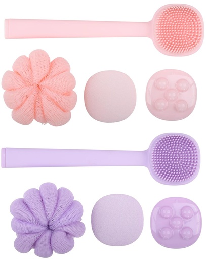 [871125235042] TOUCH OF BEAUTY Wellness Bath Set With Massage Brush