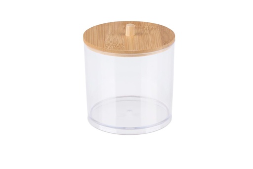 [871125226059] TOUCH OF BEAUTY Cosmetic Organizer With Bamboo Lid