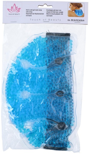 [871125247452] TOUCH OF BEAUTY Hot & Cold Gel Neck Wrap 28.5x16.5cm