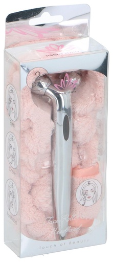 [871125200040] TOUCH OF BEAUTY Face Roller and Headband
