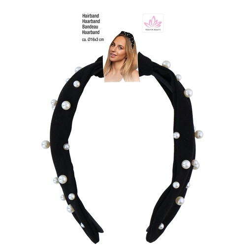 [871125223267] TOUCH OF BEAUTY Hairband with Pearls